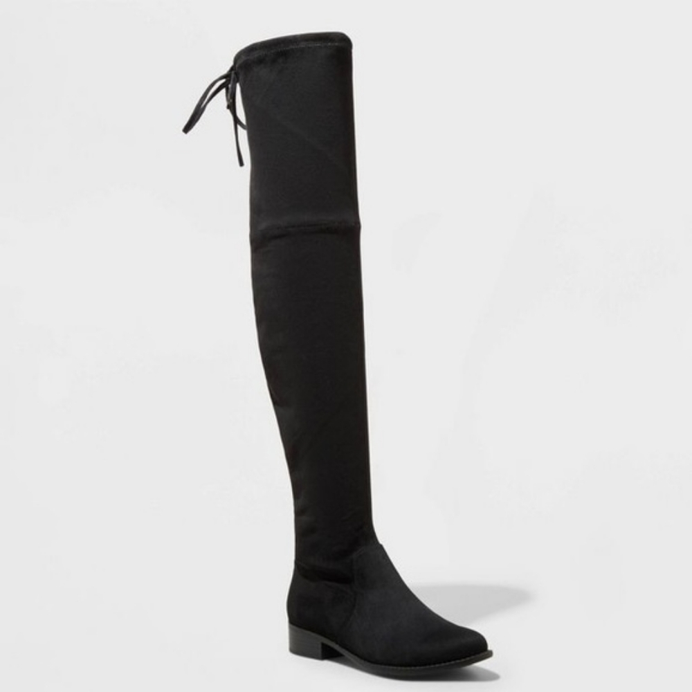 Black over the knee boots